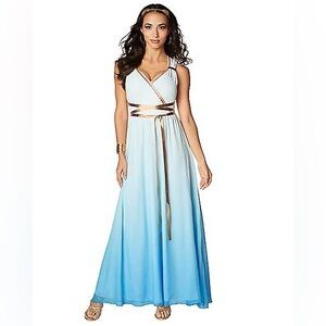 Spirit White and Blue Athena Costume-EUC